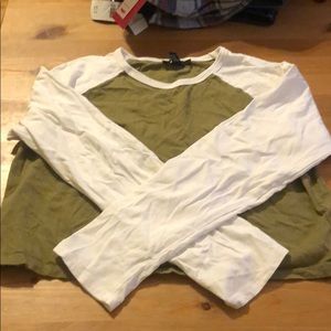 Lightly worn Forever 21 crop top long sleeve